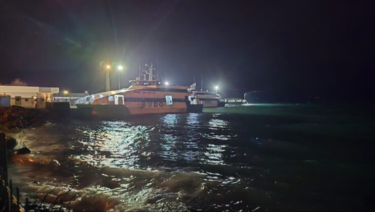 BUDO seferleri olumsuz hava koşulları nedeniyle iptal edildi