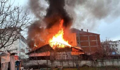 Burdur'da evde çıkan ve ahıra sıçrayan yangın söndürüldü