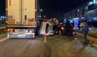 Bursa'da feci kaza: 1 ölü, 1 yaralı