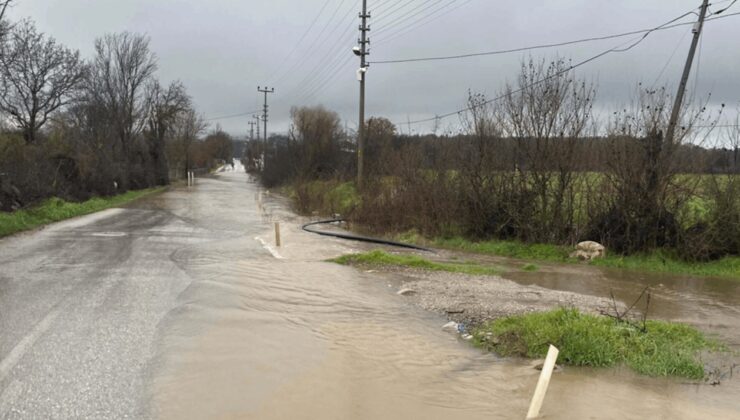Çanakkale'yi sağanak vurdu
