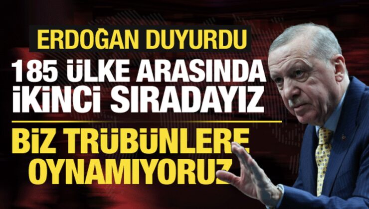 Cumhurbaşkanı Erdoğan: UNESCO listesinde 185 ülke arasında ikinciyiz!