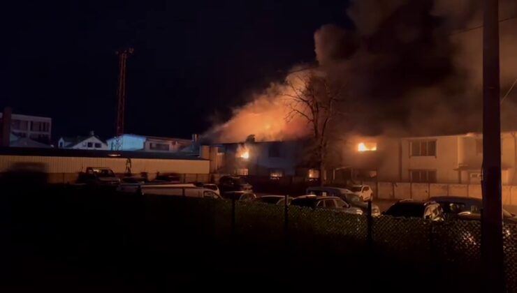 Düzce’de fabrika yangını