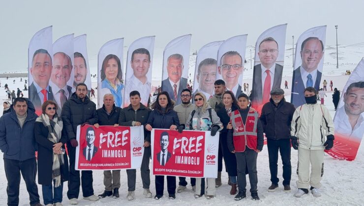 Erciyes’ten haykırdılar: Tutuklu başkanlar yalnız değildir