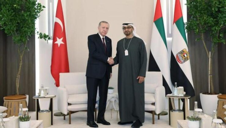 Erdoğan, BAE Devlet Başkanı Al Nahyan ile görüştü!