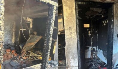 Evinde çıkan yangında öldü