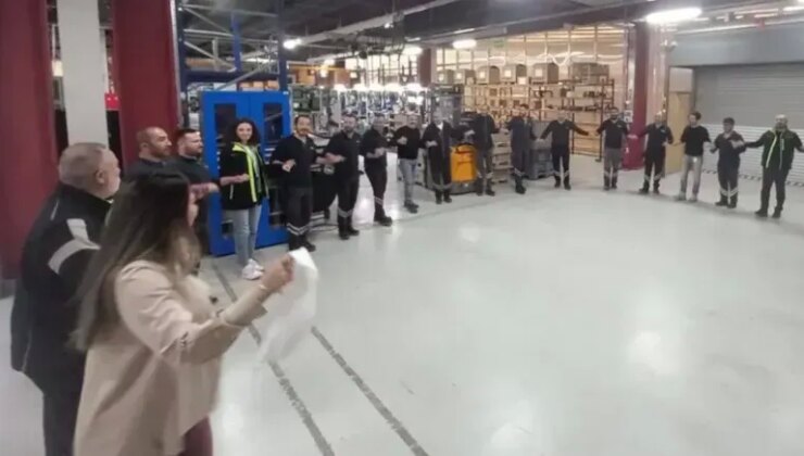 Fabrikada en düşük maaş 80 bin liraya yükseldi, işçiler bayram etti