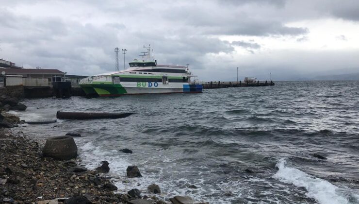 Fırtına uyarısı yapıldı BUDO seferleri peş peşe iptal edildi