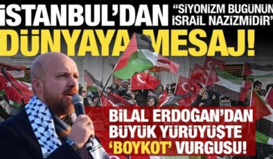 Gazze için İstanbul’da büyük buluşma: Bilal Erdoğan’dan ‘boykot’ vurgusu!