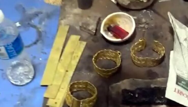 Güzellik merkezi sahte altın atölyesi çıktı!