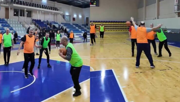 Halk geçim derdinde, yöneticiler basket sahasında
