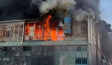 Hatay’da mobilya atölyesinde yangın