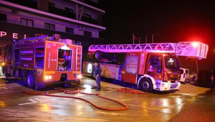 Hatay’da yangın çıkan 2 katlı binada mahsur kalan 7 kişi kurtarıldı