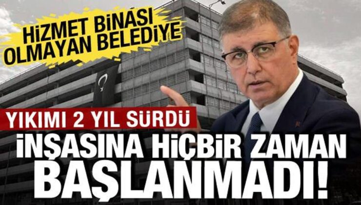 Hizmet binası olmayan belediye: Yıkımı 2 yıl sürdü inşası hiçbir zaman başlamadı!