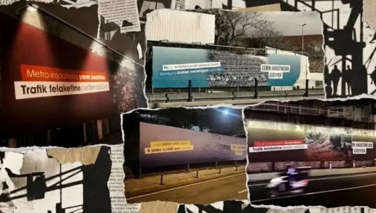 İBB aleyhine asılan afişler kaldırılıyor