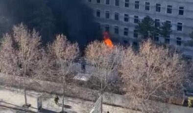 İçişleri Bakanlığı yerleşkesinde yangın