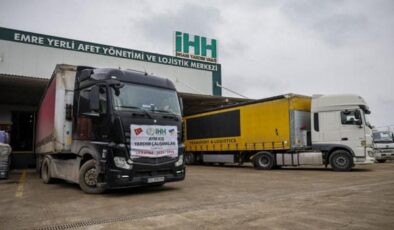 İHH’dan Ukraynalı savaş mağdurlarına 4 tırlık yardım