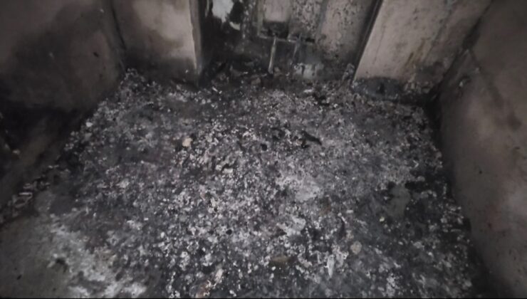 İnşaatta çıkan yangında evsiz adamın cansız bedeni bulundu!