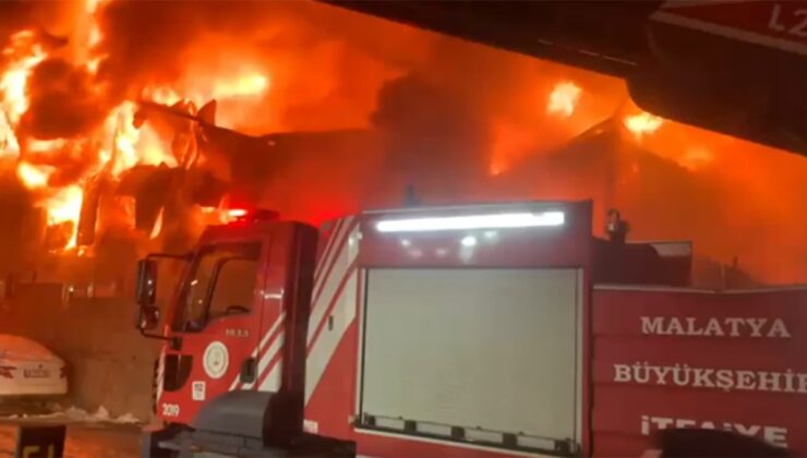 İşçilerin kaldığı konteyner yatakhane alevlere teslim oldu