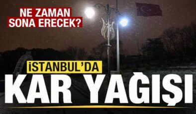 İstanbul’da kar yağışı! Ne zaman sona erecek? AKOM ve vailikten açıklama