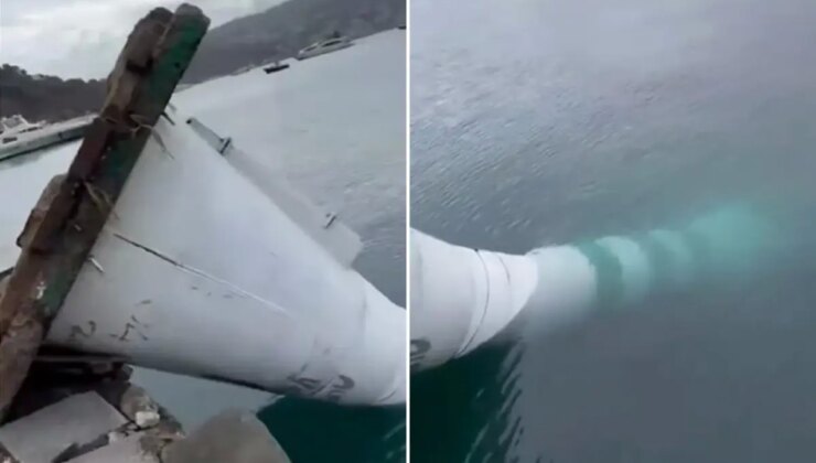 İstanbul’da şiddeti fırtına deniz fenerini devirdi