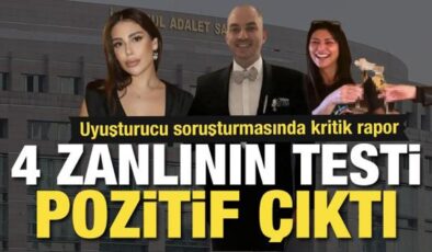 İstanbul’daki uyuşturucu soruşturmasında yeni gelişme! İşte testi pozitif çıkan o isimler