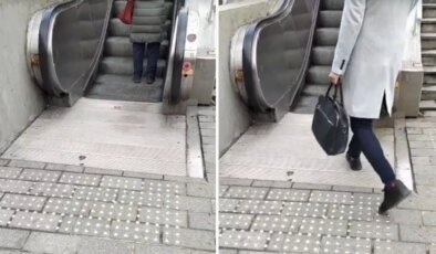 İstanbullular her gün bu sesi çekiyor! Metronun yürüyen merdivenlerinde bir garip arıza