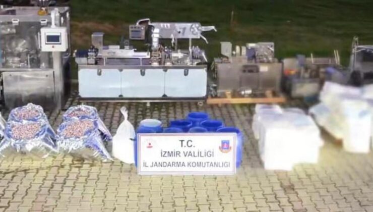İzmir’de 1,6 ton uyuşturucu hap ham maddesi ele geçirildi