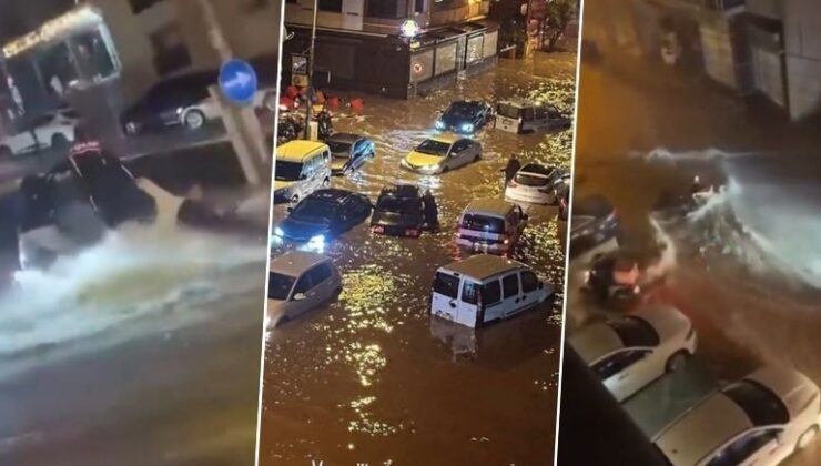 İzmir'de sağanak felaketi: Yollar göle döndü, ev ve iş yerlerini su bastı