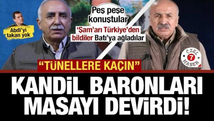 Kandil baronları Suriye’de masayı devirdi! Peş peşe açıklamalar… ‘Tünellere saklanın’