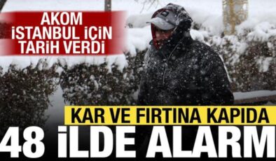Kar, fırtına, çığ… Meteoroloji’den İstanbul dahil 48 il için sarı alarm!