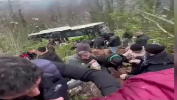 Kocaeli'de belediye otobüsü uçuruma uçtu: Can pazarı