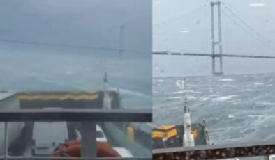 Korku filmlerini aratmayan dakikalar: Yüzlerce yolcu denizin ortasında kaldı! Feribot fırtınaya yakalandı