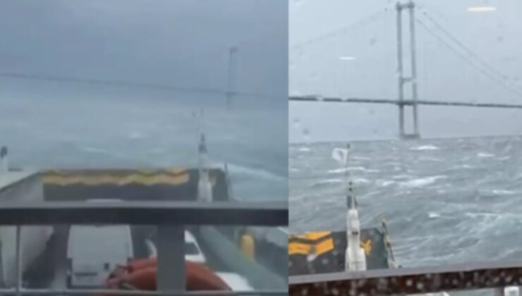 Korku filmlerini aratmayan dakikalar: Yüzlerce yolcu denizin ortasında kaldı! Feribot fırtınaya yakalandı