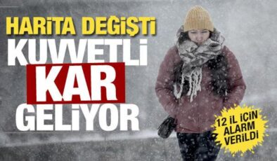 Kuvvetli kar geliyor! Meteoroloji 12 il için alarm verdi