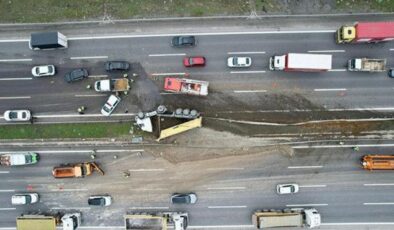 Kuzey Marmara Otoyolu’nda kaza: Bölgeye ekipler sevk edildi