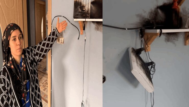 Manisa'da 3 eve yıldırım düştü