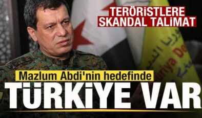 Mazlum Abdi’nin hedefinde Türkiye var! Teröristlere talimat verdi Fitne ifşa oldu