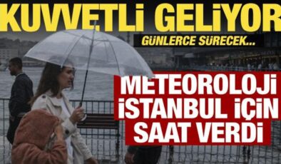 Meteoroloji’den 13 ilde sarı alarm! İstanbul için saat verdi: Kuvvetli sağanak geliyor