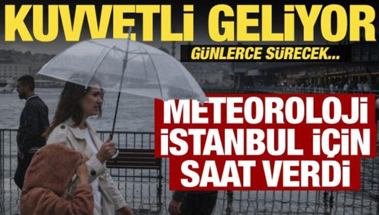 Meteoroloji’den 13 ilde sarı alarm! İstanbul için saat verdi: Kuvvetli sağanak geliyor