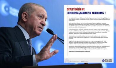 Milli İrade Platformu’ndan Erdoğan’a destek: Yanındayız!