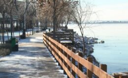 Mogan Gölü buz tuttu