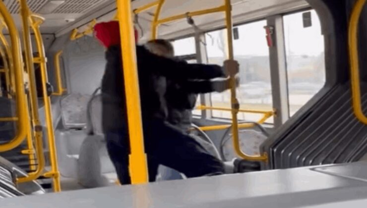 Otobüste tartışmasında yolcu dövüp 'Komutanımı çağırın' dedi
