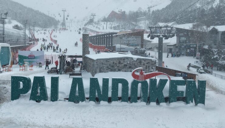 Palandöken'de kar kalınlığı 230 santimetreye ulaştı