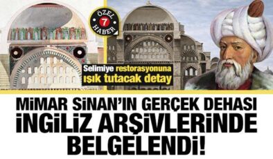 Selimiye restorasyonuna ışık tutacak detay:Mimar Sinan’ın estetik kodları Londra’dan çıktı