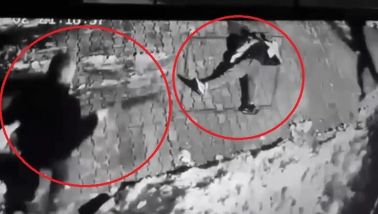 Site bahçesinde kanlı infaz! Dehşet anları kamerada