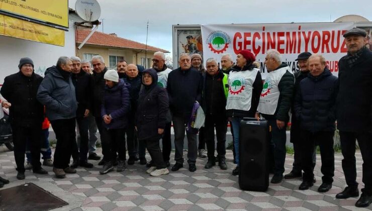 Soma’da emeklilerden maaş isyanı