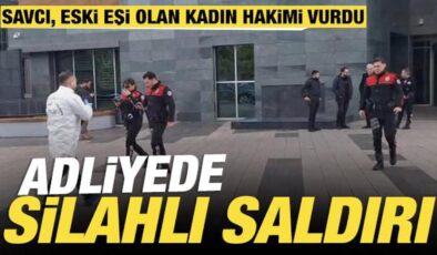 SON DAKİKA: Adliyede silahlı saldırı! Savcı, eski eşi olan kadın hakimi vurdu