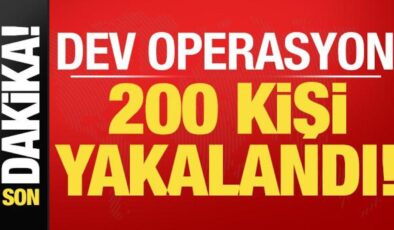 Son dakika: Dev operasyonu duyurdu! 200 kişi yakalandı!