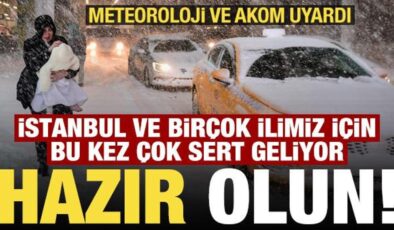 Son dakika: Meteoroloji ve AKOM uyardı! İstanbul ve birçok ilimize kar şiddetli geliyor!