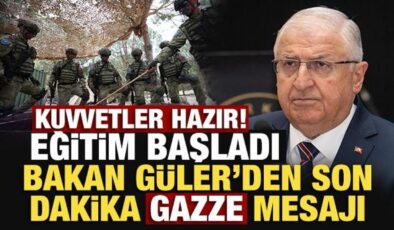 Son Dakika… Bakan Güler: Gazze’de barış gücünde görev yapacak kuvvetler hazır!